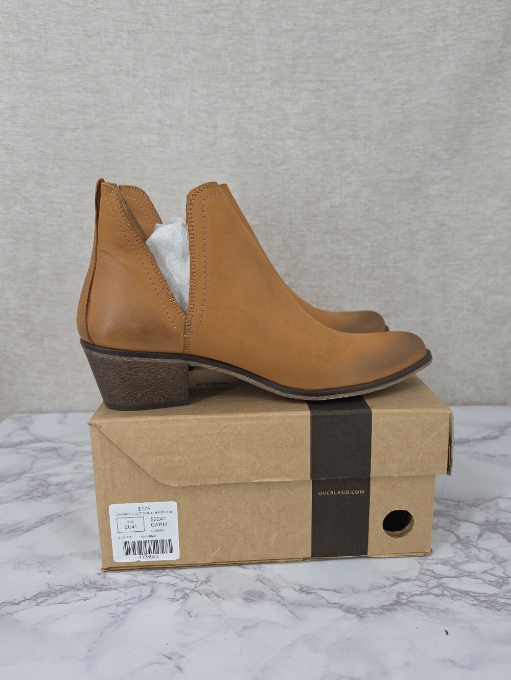 Overland Women's Cassidy Leather Boots in Caramel